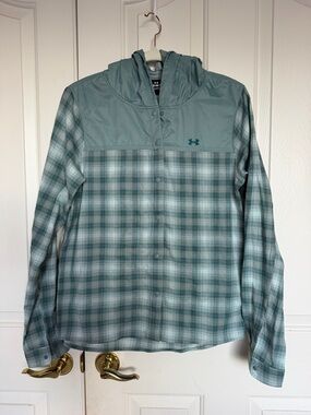 WOMEN'S UNDER ARMOUR~TRADESMAN FLANNEL HOODIE